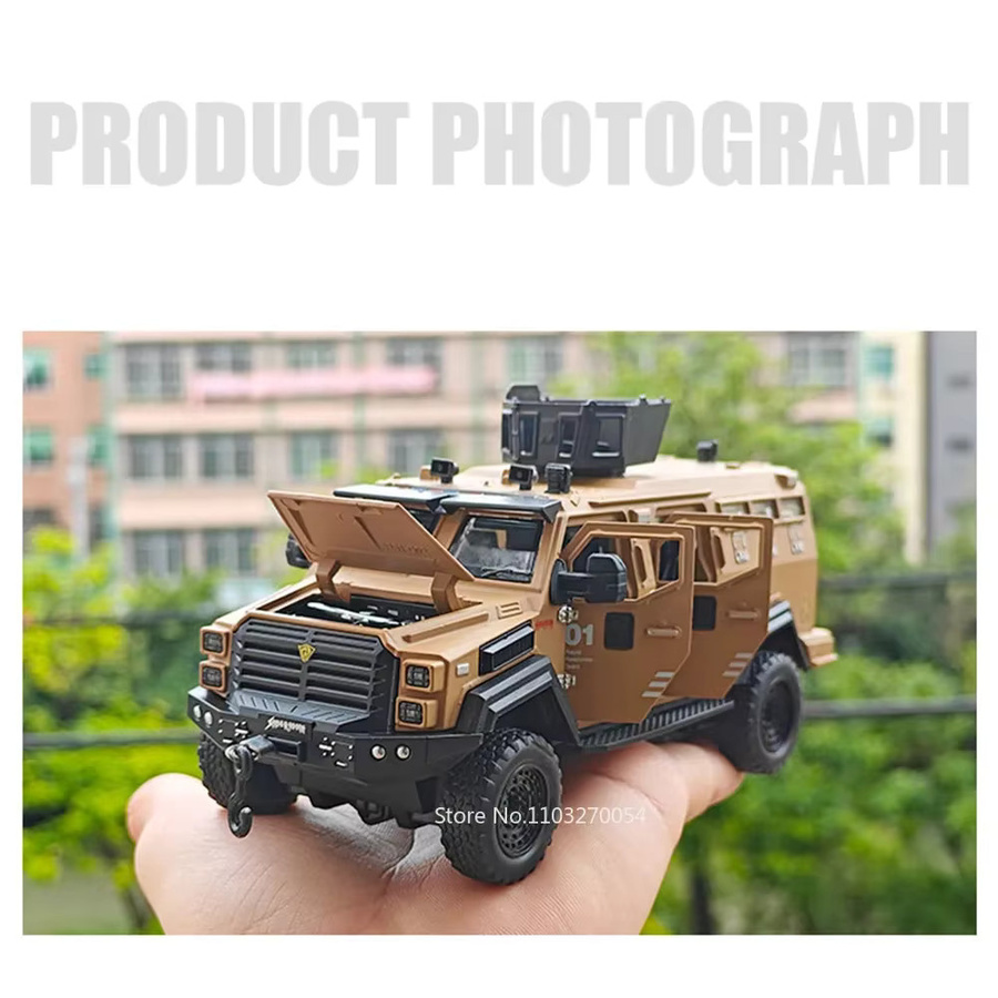 MAKEDA Sabertooth Gepanzertes Modell, Diecast Metall Auto, 1:32, mit Licht und Musik - Bild 3