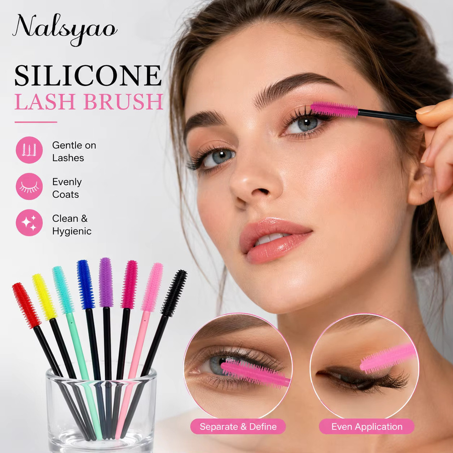 CNKESS Wimpernbürsten, 50 Stück, Silikon-Gel, Unisex - Bild 3