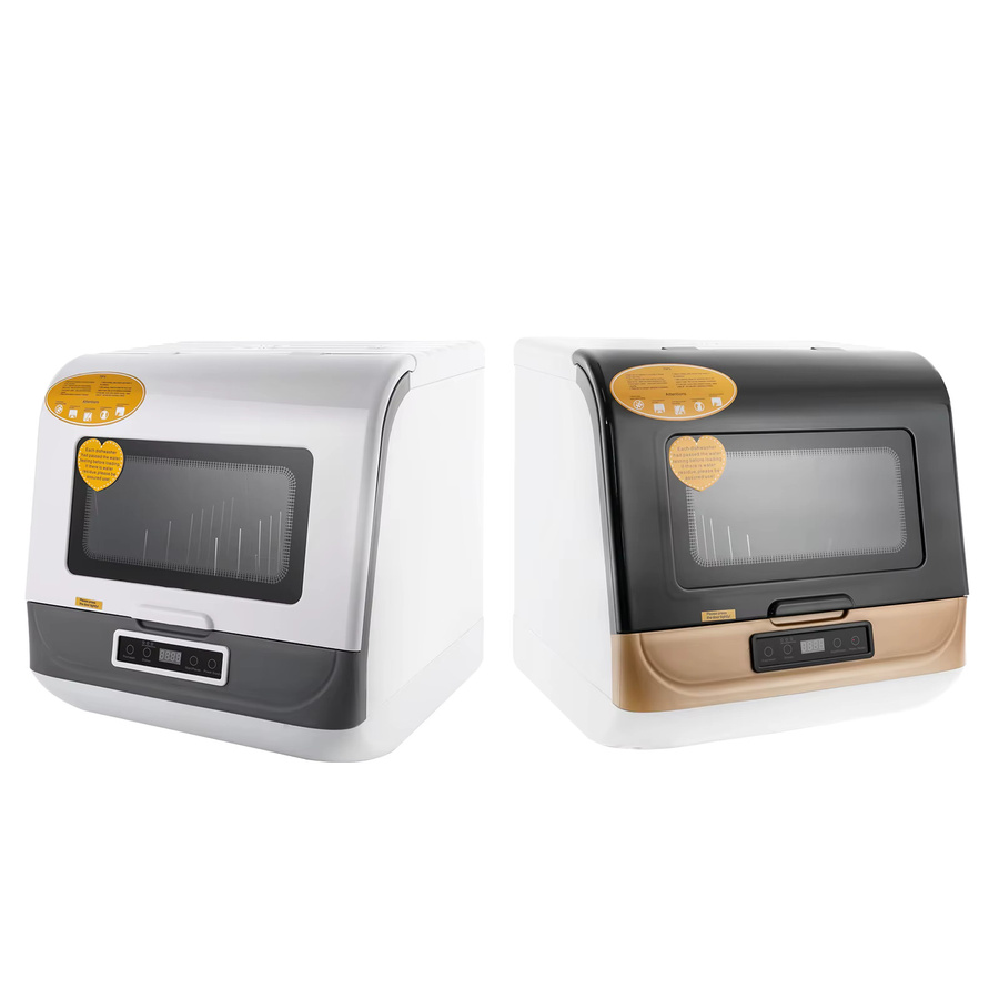 Tragbare Mini Spülmaschine mit Wassertank von TOOL1SHOoo in Gold/Weiß, Modell DWS-T05, 220V 800W - Bild 3