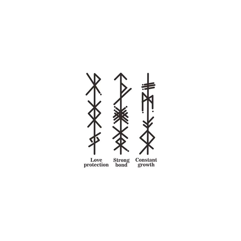 JKCODE TATTOO Kräutertattoo Wikinger-Stil, Unisex - Bild 4