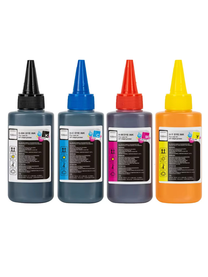 HP kompatible Farbstoff-Nachfülltinte Multicolor für Tintenpatronen und Tintentanks, 100 ml - Bild 3