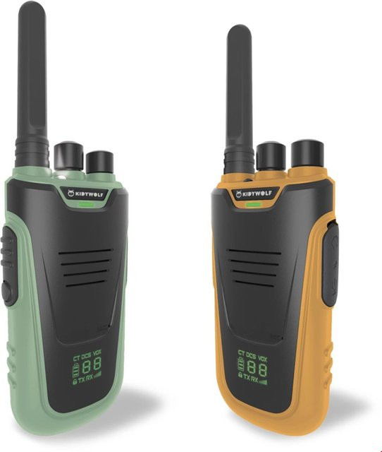 KIDYWOLF Walkie-Talkie mit Taschenlampe grün/orange - Bild 1