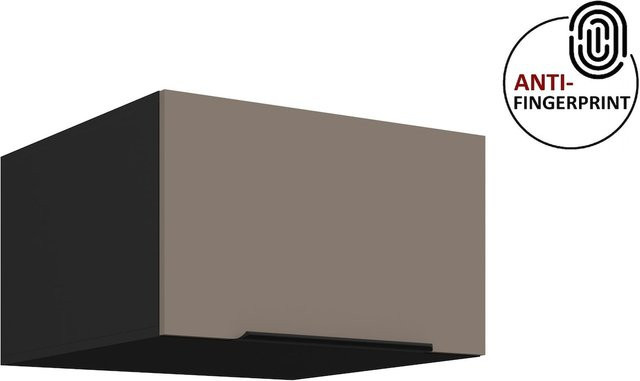 Küchen Aufsatzschrank ARIA Sandgrau matt mit Anti-Fingerprint-Beschichtung, Breite: 60 cm - Bild 1