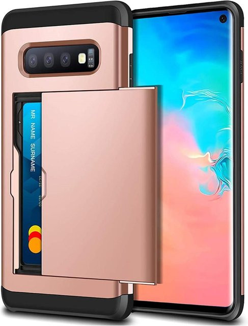 Schutzhülle für Samsung Galaxy S10 Plus und S10e mit Kreditkartenhalter und ID-Steckplatz in Multicolour - Bild 1