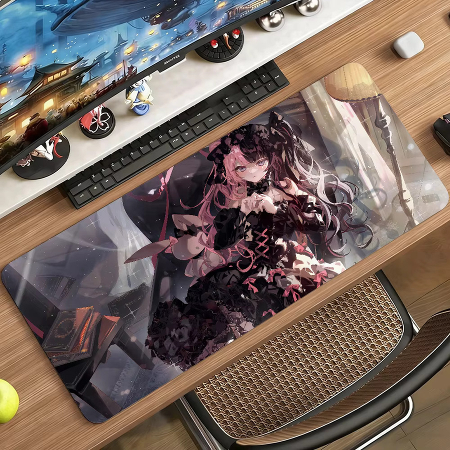Vtuber H-Hinano T-Tachibana Mauspad in Multicolour, rutschfeste Gamer-Schreibtischunterlage für Laptop und Büro - Bild 5