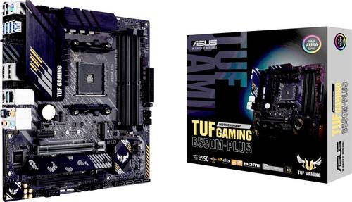 Asus TUF GAMING B550M-PLUS Mainboard Micro-ATX Sockel AM4 AMD B550 DDR4 NVMe/M.2 USB-C Ethernet/LAN Schwarz - Bild 2