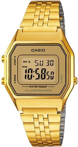 Casio Armbanduhr, Quarz, Edelstahl, Gold, Unisex - Bild 1