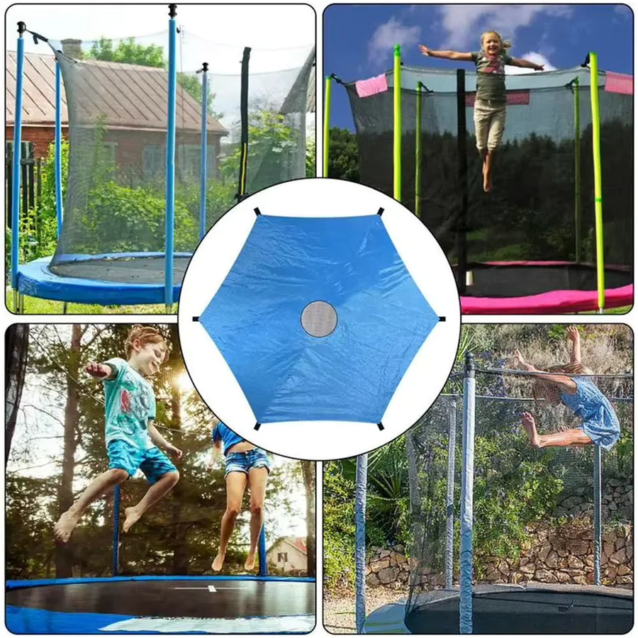 APWIKOGER Trampolin-Überdachung in Blau, UV-beständiger und wasserdichter Sonnenschutz für deinen Outdoor-Spielplatz - Bild 3