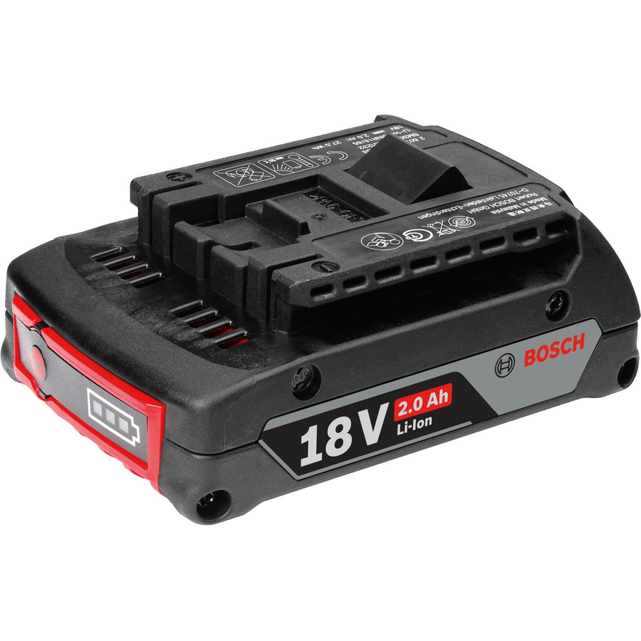 Bosch Professional GBA 18 V Akku Li-Ion 2,0 Ah in Schwarz und Blau - Bild 2