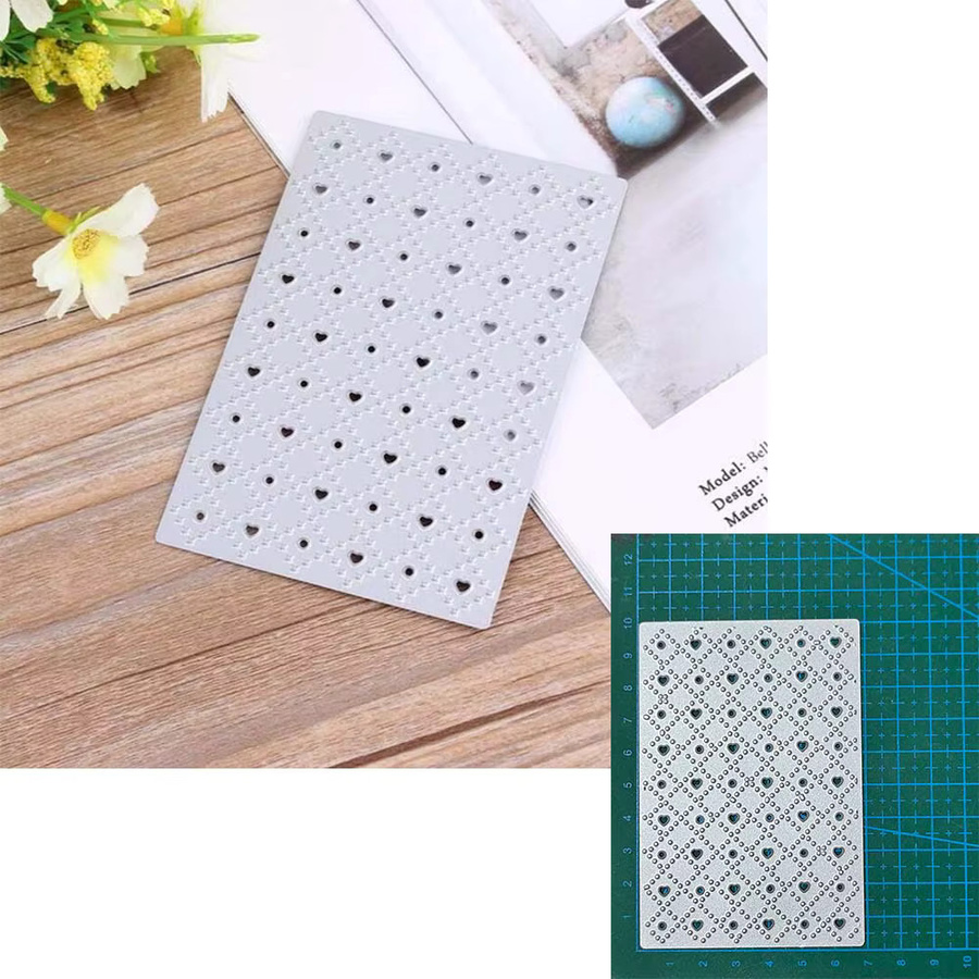 Metall Stanzform Rahmen Hintergrund in Silber für Scrapbook und Handwerk - Bild 3