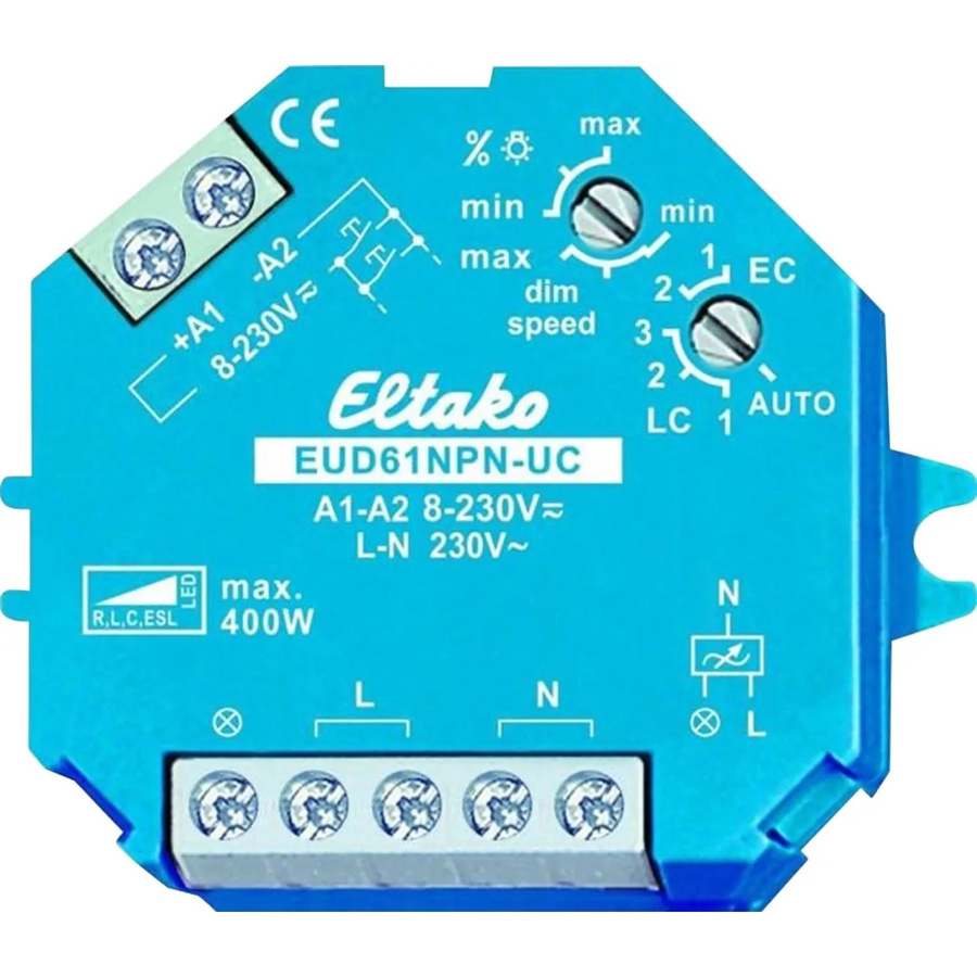 Eltako Universal-Dimmschalter EUD61NPN-UC für Unterputz und Aufputz - Bild 2