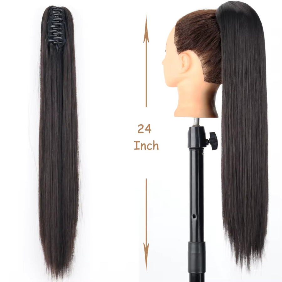 NICESY Haarteil Pferdeschwanz Synthetisch, 24 Zoll, Damen - Bild 2