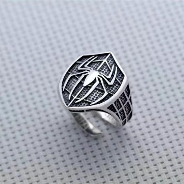 ZaunWorld Spider-Man Ring, Titan, Schwarz, Unisex, US size 6-13 - Bild 1