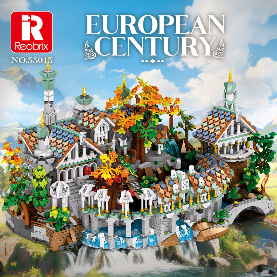 Barweer Klemmbausteine Bausatz Der Herr der Ringe Elf Rivendell Architektur Modell mit 4406 Teilen, Mehrfarbig - Bild 2