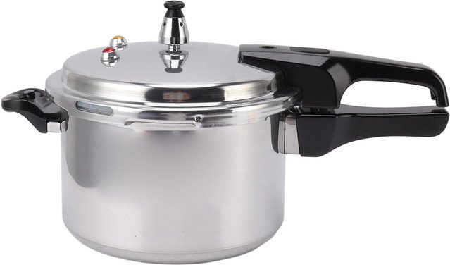 Aimo Schnellkochtopf aus Aluminiumlegierung für Gasherde, Silber, Durchmesser: 26 cm - Bild 1