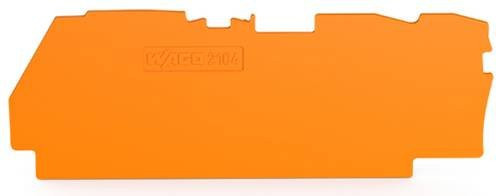 WAGO 2104-1392 Abschlussplatte in Orange, 100 Stück - Bild 1