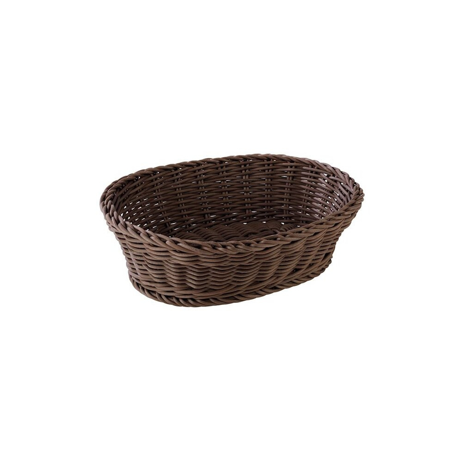 APS Korb PROFILINE Oval aus Polypropylen Dunkelbraun B: 18 cm, T: 26 cm, H: 7,5 cm - Bild 1