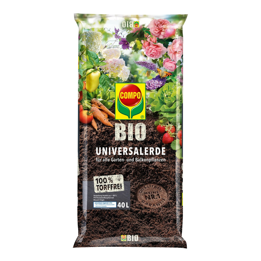 Compo Bio Universal-Erde torffrei mit organischen Inhaltsstoffen, 40 l - Bild 2