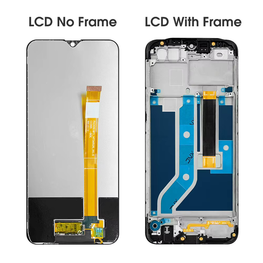 Oppo A12 LCD-Display Ersatz mit Rahmen und Touchscreen in Schwarz, 6,22 Zoll - Bild 3