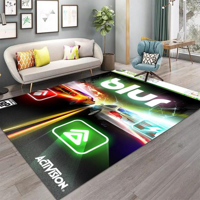 Karpetti BLUR Teppich Playstation Design für das Kinderzimmer, bunt, B/B: 120 x 160 cm - Bild 1