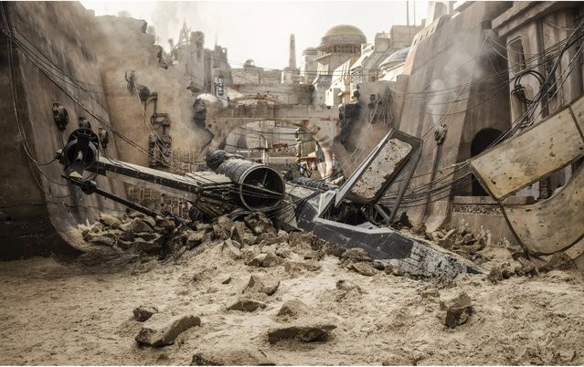 Komar Fototapete Vlies Star Wars X-Wing multicolour B: 400 cm, H: 250 cm - Bild 1
