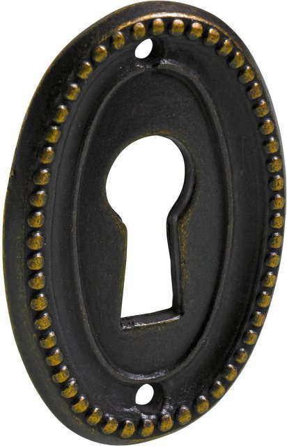 Hettich Schlüsselschild in Antik Brüniert (Schwarz/Braun) - Bild 1
