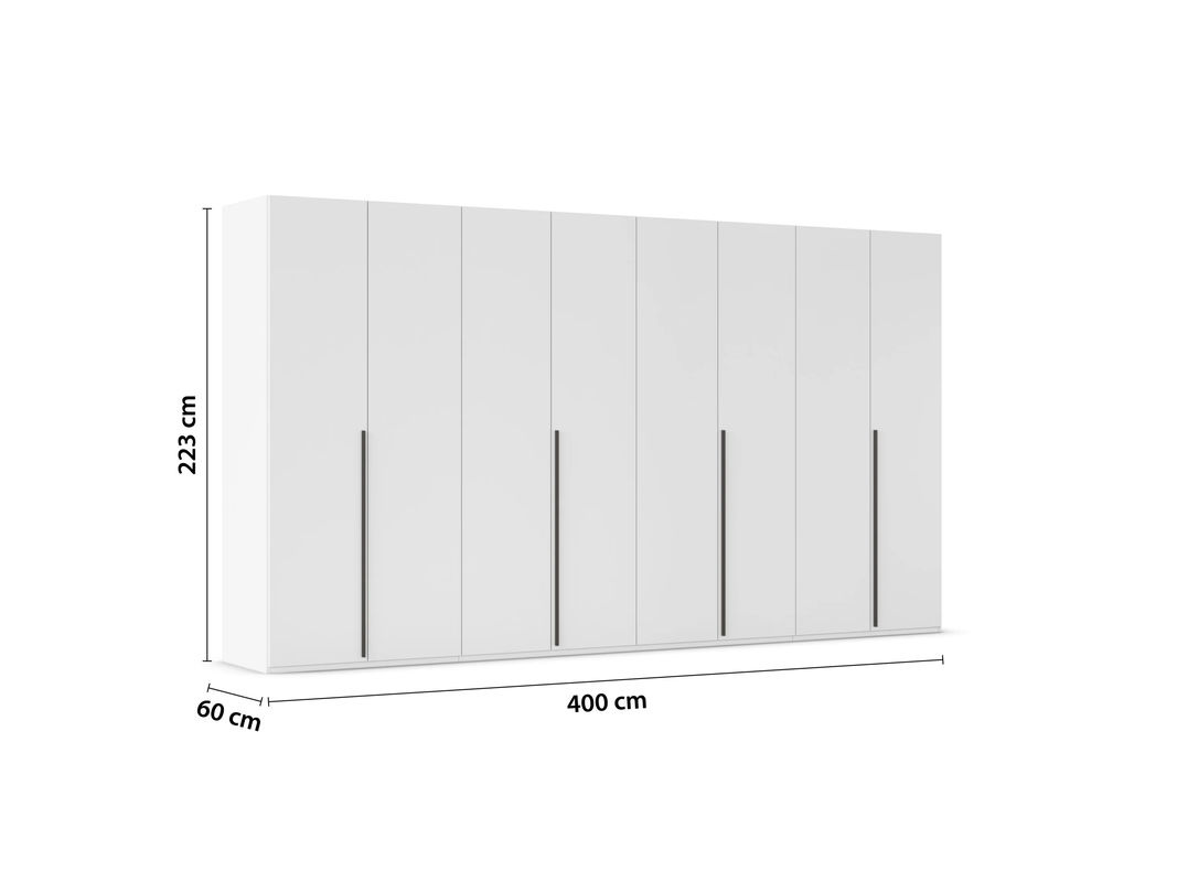 RAUCH Montclar Drehtürenschrank Weiß B/T/H: 400 x 60 x 223 cm - Bild 2