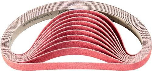 PFERD Keramikkorn Schleifband CO-COOL 80 für Edelstahl, Körnung 80, B: 20 mm, L: 480 mm - Bild 1