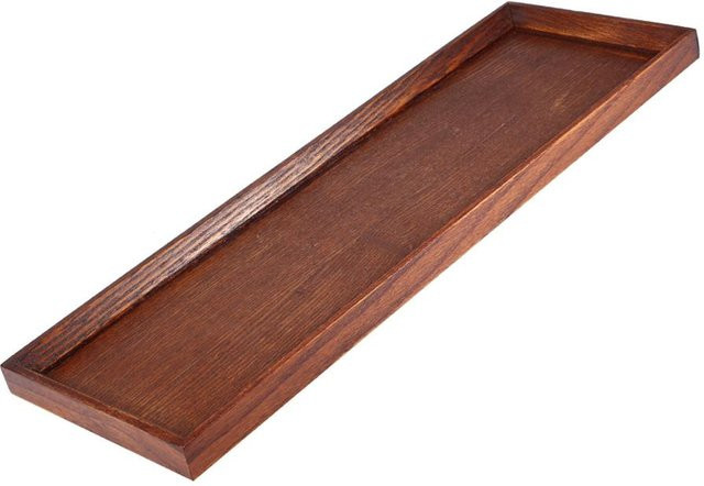 Serviertablett aus Holz von mfySpace in Braun, rechteckiges Holztablett für Teeservice, Obst oder Süßigkeiten, B/T/H: 45 x 15 x 2 cm - Bild 1