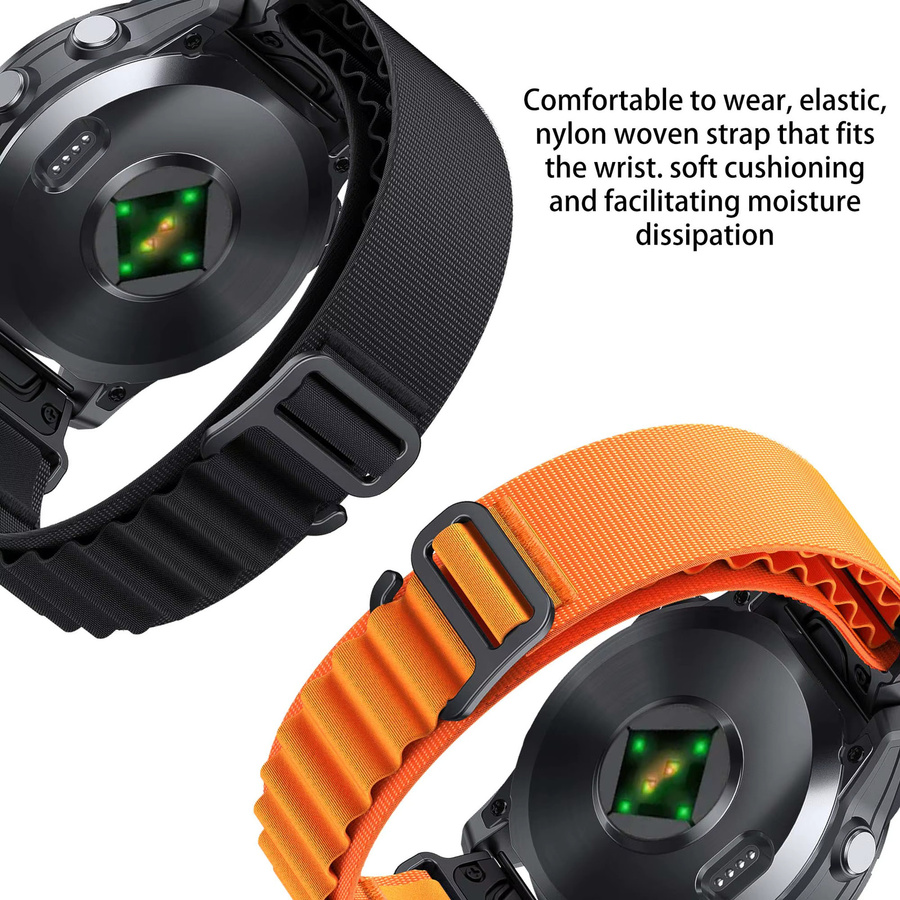 Runcool Uhrenarmband Nylon, Schwarz, Unisex - Bild 2