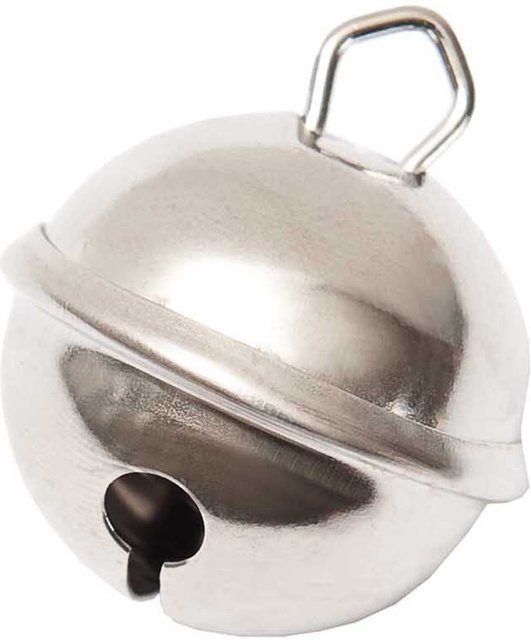 Rico Design Glöckchen silberfarben aus Metall für Weihnachten, 6 Stück, Durchmesser: 12 mm - Bild 1
