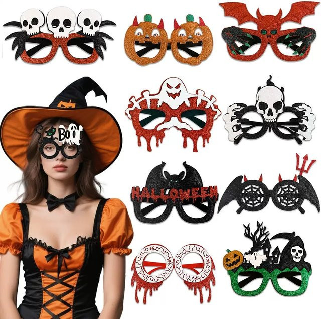 Max Fun Halloween, 12-teiliges Set, Partybrille, Zubehör - Bild 1
