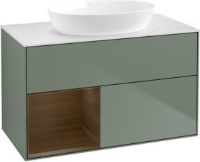 V&B Waschtischunterschrank Finion 100 in Weiß lackiert, B/T/H: 100 x 50,1 x 50,1 cm - Bild 1