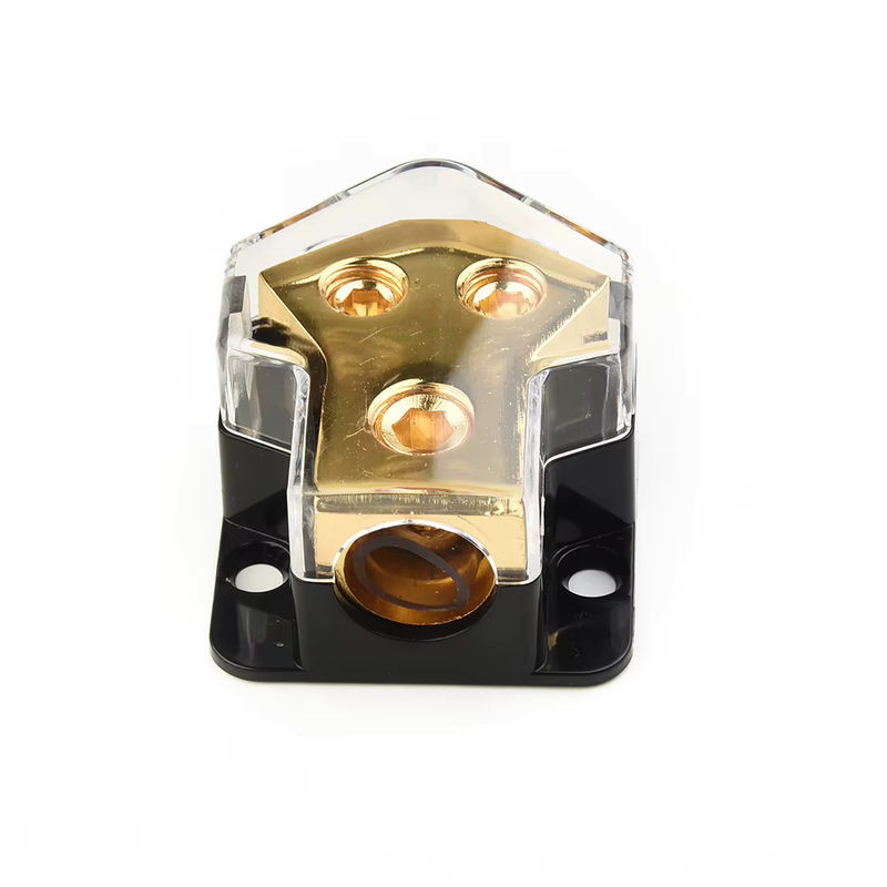 2-Wege-Stromverteilerblock Power/Ground Splitter für Car Audio Stereo Amp mit 0/2/4 Gauge Eingang und 2/4/8 Gauge Ausgang - Bild 4