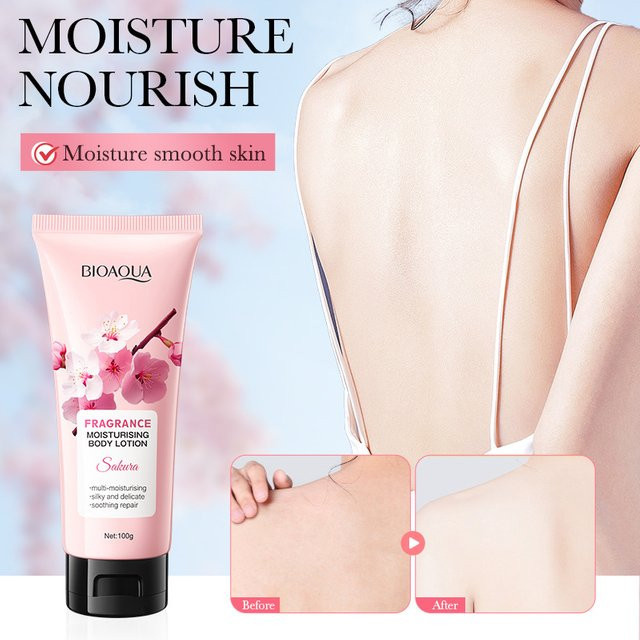 BIOAQUA Sakura Körperlotion, 100g, Unisex - Bild 1
