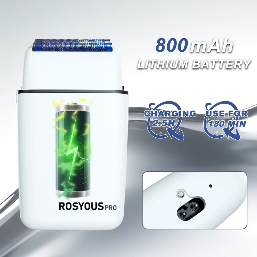 ROSYOUS RS620 Herrenrasiermaschine, Blau, Elektrischer Bartschneider - Bild 5