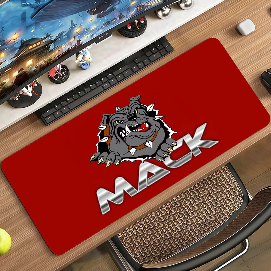 Fashion Car M-Mack T-Trucks Mauspad in Rot, große rutschfeste und wasserdichte Gaming-Matte mit genähten Kanten für Büro und Alltag - Bild 5