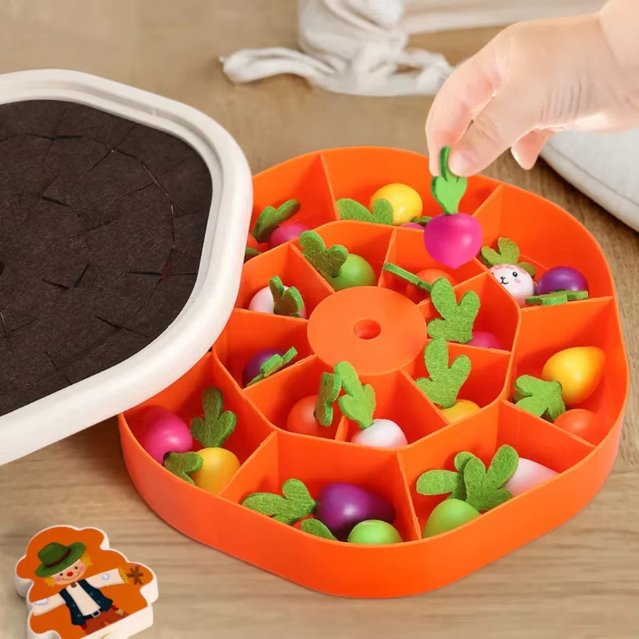 CONUSEA Baby Pull Karotte Spielzeug, Rettich Ernte, Pädagogisches Spielzeug - Bild 4