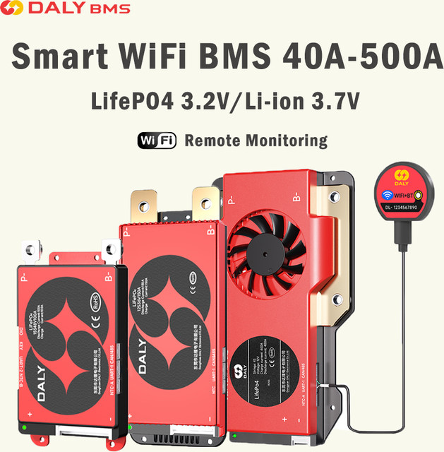 Daly Smart BMS WiFi für Li-Ion und LiFePO4 mit RS485 und CANBUS - Bild 1