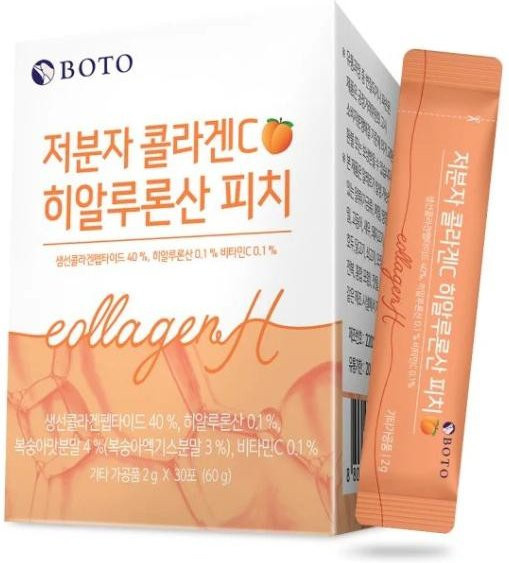 BOTO Low Molecular Collagen C Hyaluronsäure Pfirsich - Bild 1