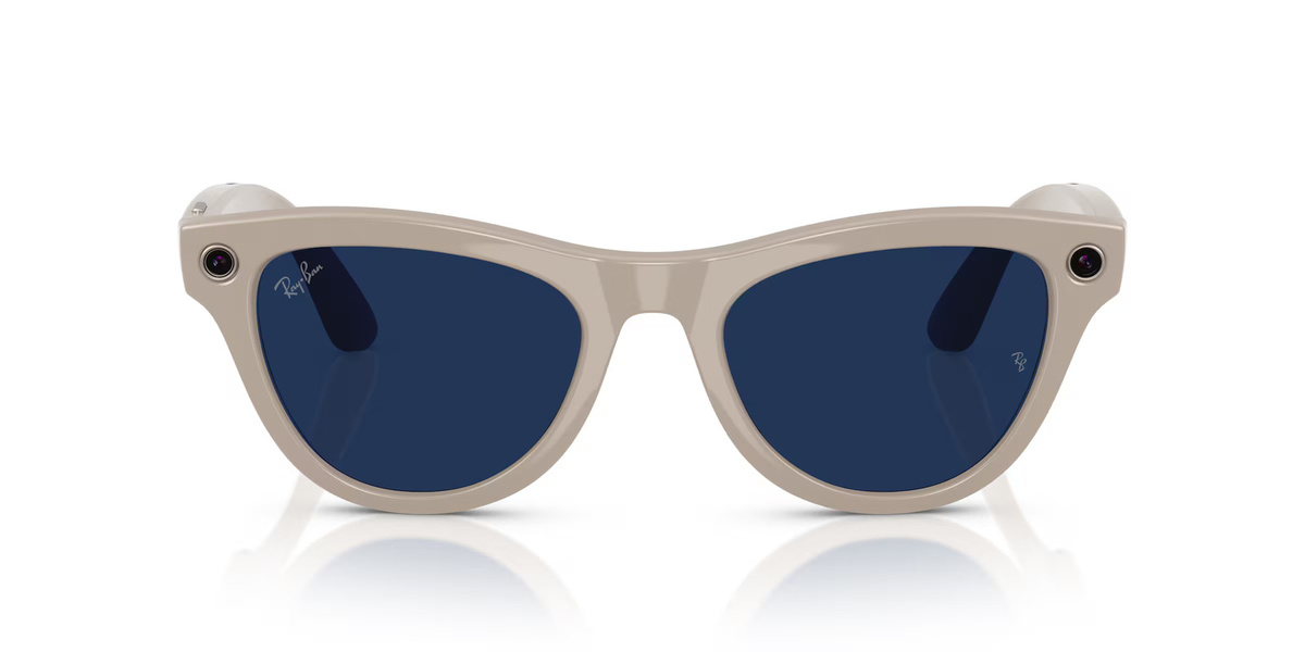 Ray-Ban Meta RW4010 SKYLER Smart Glasses Gen 1 in Beige mit grauen Gläsern, Bluetooth und Wi-Fi - Bild 1
