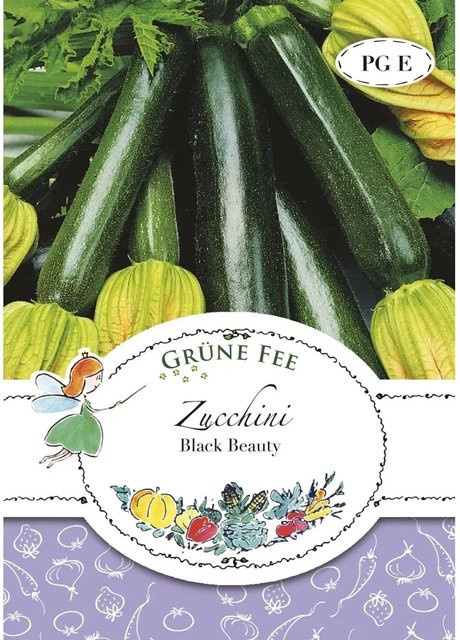 Grüne Fee Zucchini Black Beauty Saatgut für den Freilandanbau - Bild 1
