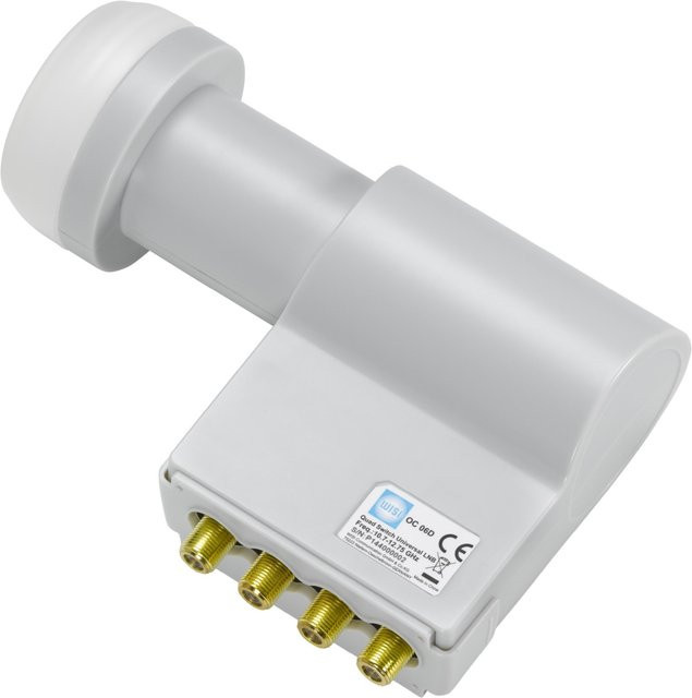 WISI Quad LNB OC 06 D in Lichtgrau - Bild 1