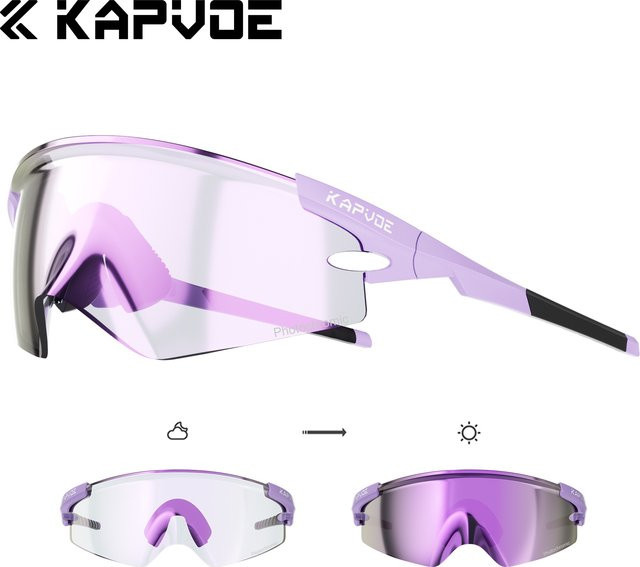 Kapvoe Sportsonnenbrille, randlos, Metall, Unisex - Bild 1