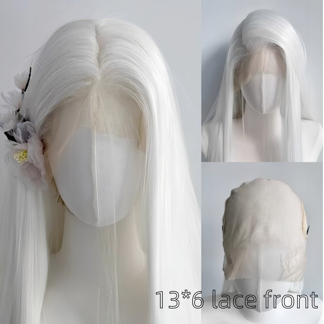 Ashely wigs Perücke, weiße Spitze-Front, 66 cm glattes Haar, Damen - Bild 1