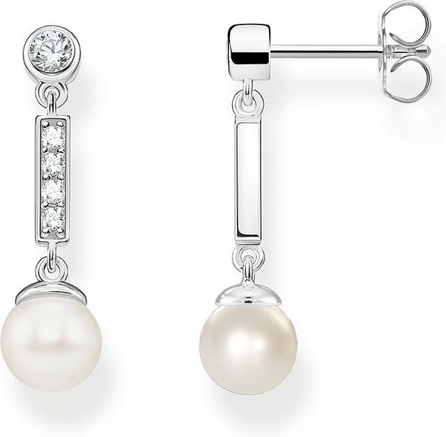 Thomas Sabo Ohrring, 925 Silber, Perle, Damen - Bild 1