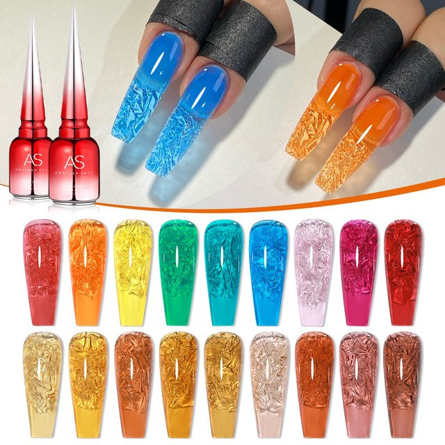 AS Nagel-Gel-Nagellack, 15 ml, halbtransparent, glänzend - Bild 1
