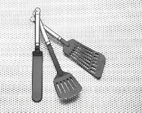 Gemüsewender JUSTINUS TWINLINE in Silber und Schwarz aus Edelstahl und Nylon - Bild 1