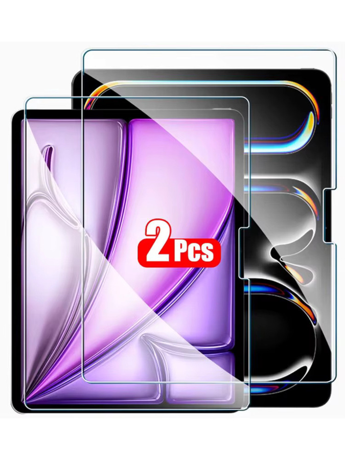 2 Stück Gehärtete Glas Displayschutzfolie für Apple iPad Pro, Air und Mini in Transparent - Bild 6