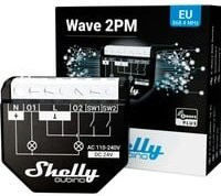 Shelly Wave 2PM Schaltaktor Z-Wave Plus in Schwarz - Bild 1